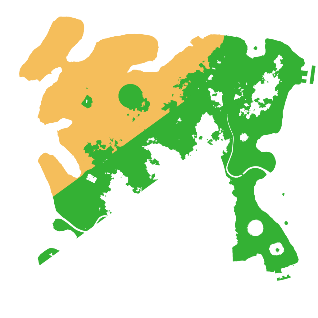 Biome Rust Map: Procedural Map, Size: 3500, Seed: 48311480