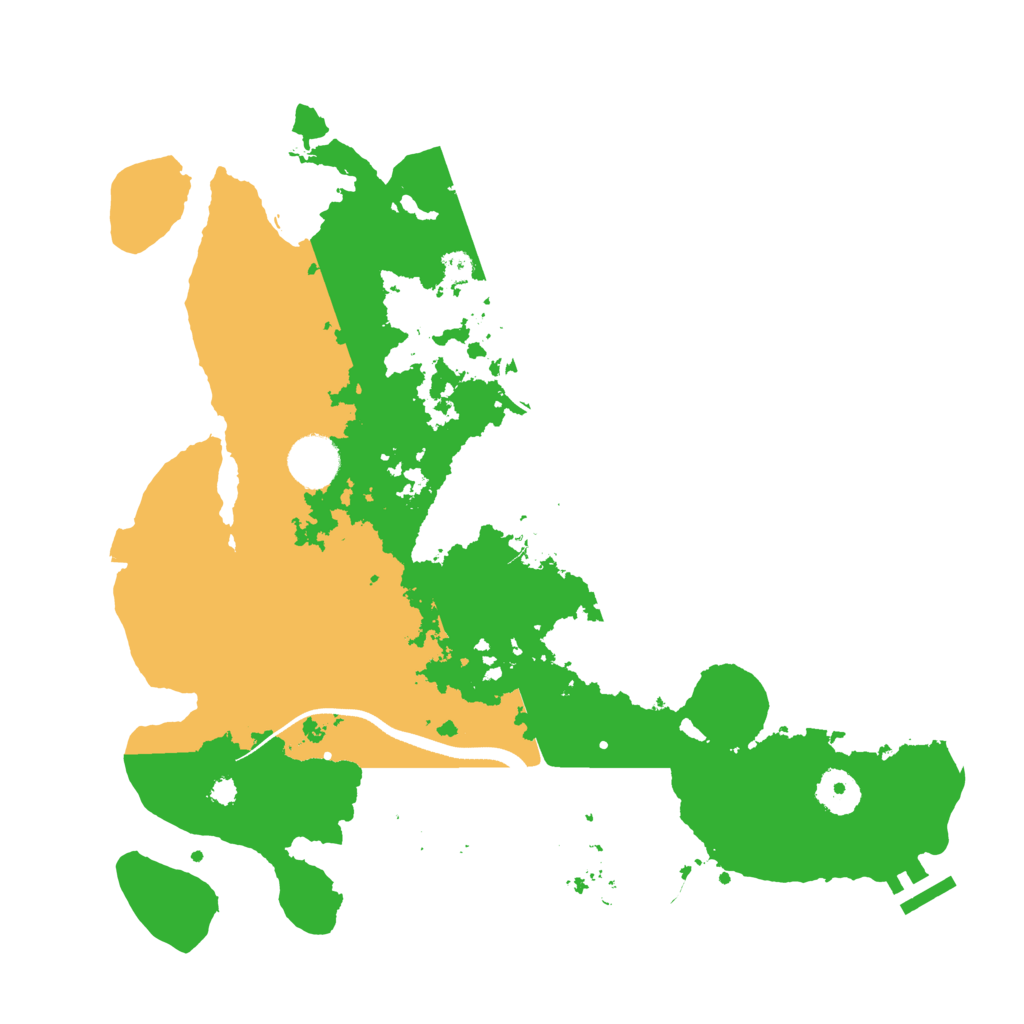 Biome Rust Map: Procedural Map, Size: 3500, Seed: 99613