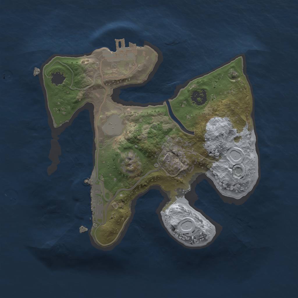Rust Map: Procedural Map, Size: 1900, Seed: 1414897502, 7 Monuments