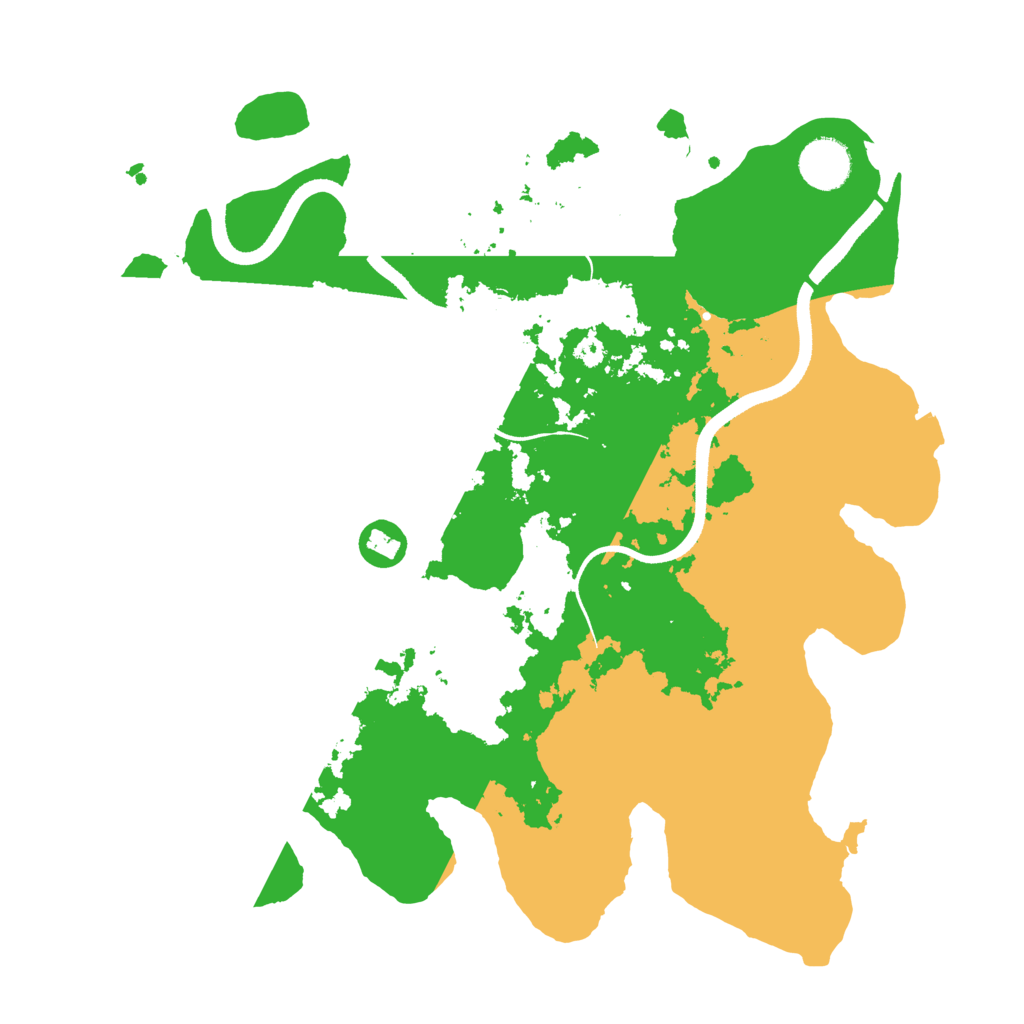 Biome Rust Map: Procedural Map, Size: 3500, Seed: 44323801