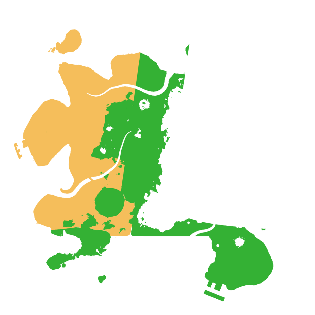 Biome Rust Map: Procedural Map, Size: 3000, Seed: 53228200