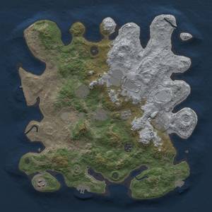 Thumbnail Rust Map: Procedural Map, Size: 3500, Seed: 1918915584, 15 Monuments