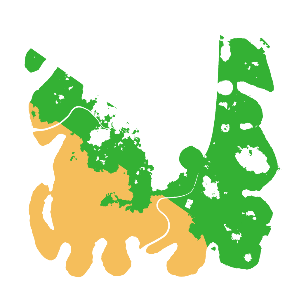 Biome Rust Map: Procedural Map, Size: 3500, Seed: 54127420