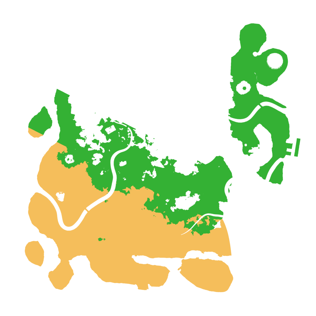 Biome Rust Map: Procedural Map, Size: 3500, Seed: 50655553