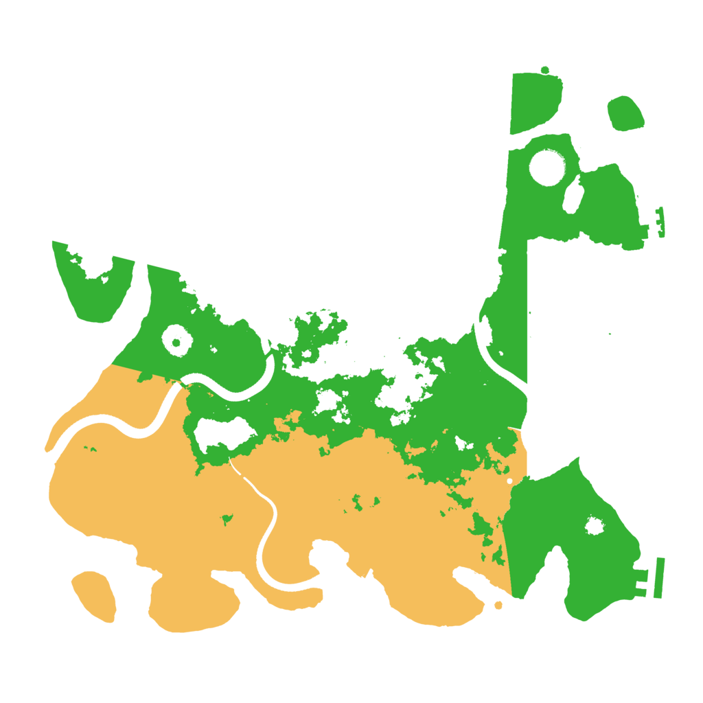 Biome Rust Map: Procedural Map, Size: 3500, Seed: 58664281