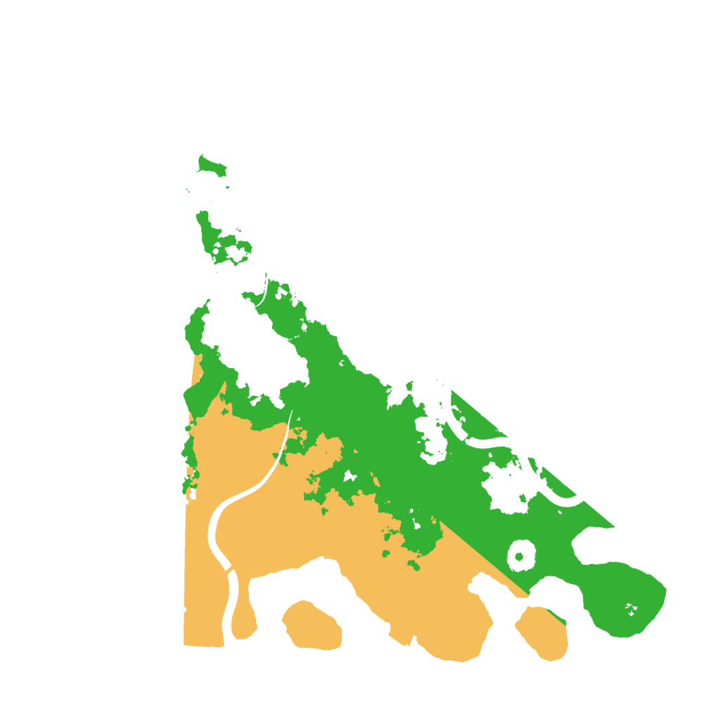 Biome Rust Map: Procedural Map, Size: 3500, Seed: 69042341