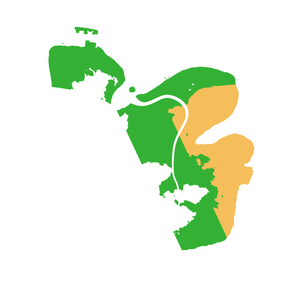Biome Rust Map: Procedural Map, Size: 2000, Seed: 3065