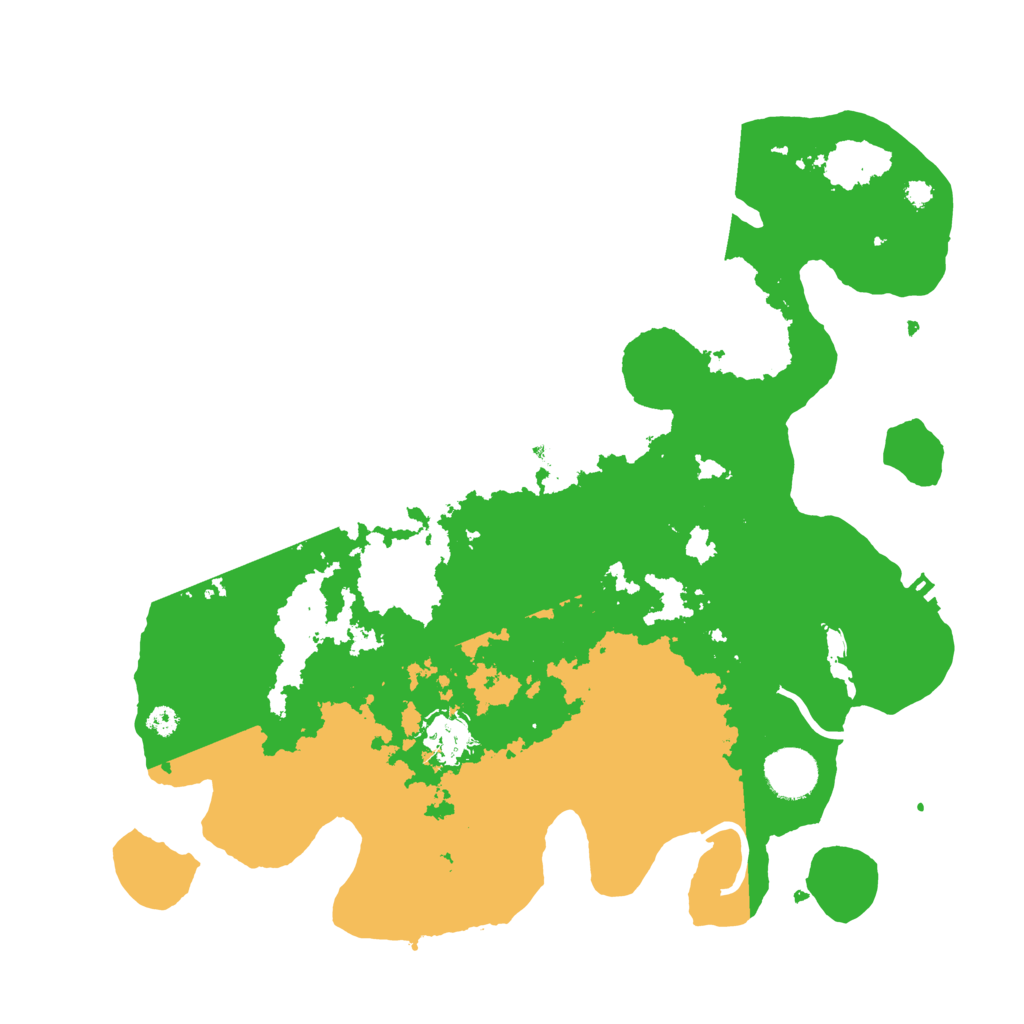Biome Rust Map: Procedural Map, Size: 3500, Seed: 72672705