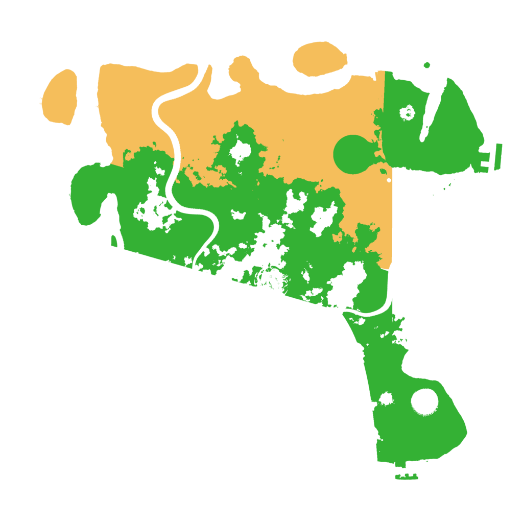 Biome Rust Map: Procedural Map, Size: 3500, Seed: 43845611