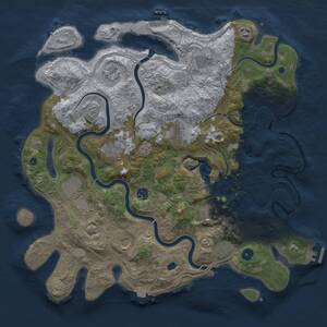 Thumbnail Rust Map: Procedural Map, Size: 4250, Seed: 1042083823, 17 Monuments