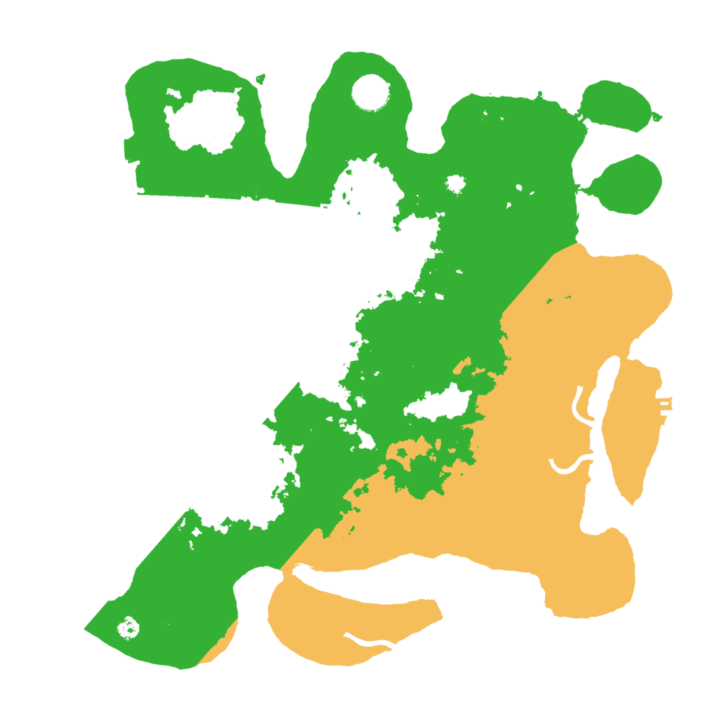 Biome Rust Map: Procedural Map, Size: 3500, Seed: 1382655