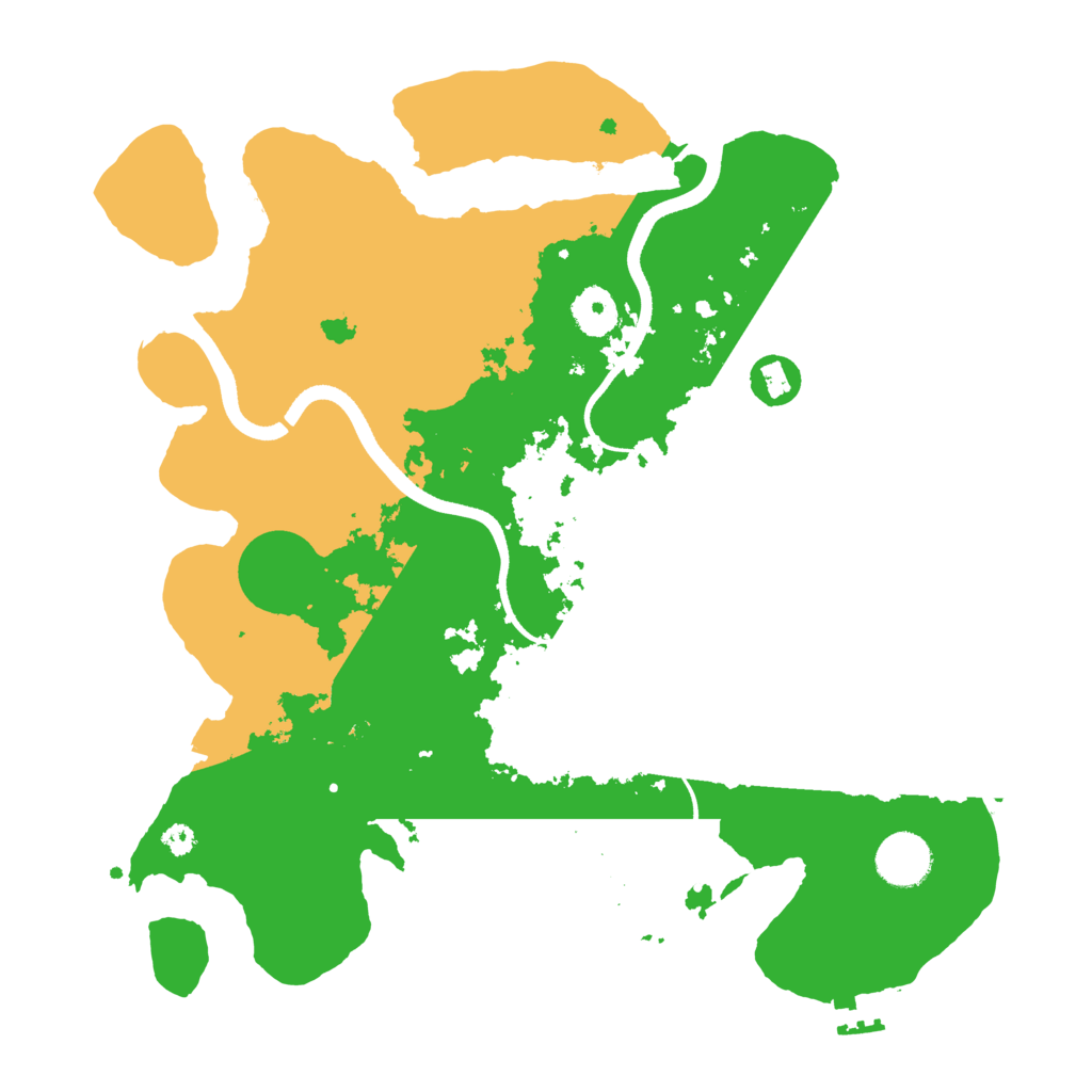 Biome Rust Map: Procedural Map, Size: 3500, Seed: 20808083