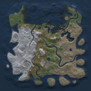 Thumbnail Rust Map: Procedural Map, Size: 4250, Seed: 106203635, 15 Monuments
