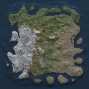 Thumbnail Rust Map: Procedural Map, Size: 4250, Seed: 106203635, 18 Monuments