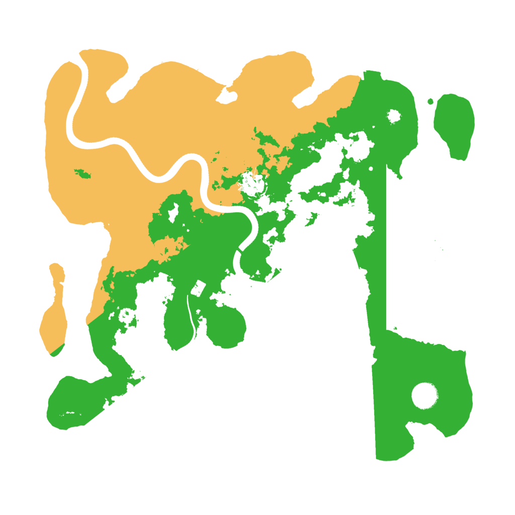 Biome Rust Map: Procedural Map, Size: 3500, Seed: 48022812
