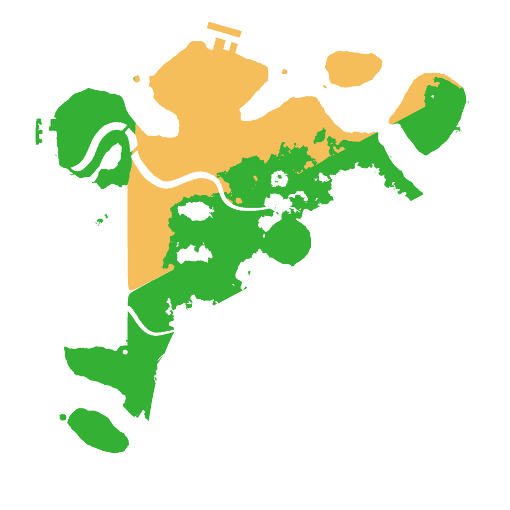 Biome Rust Map: Procedural Map, Size: 3000, Seed: 1624071838