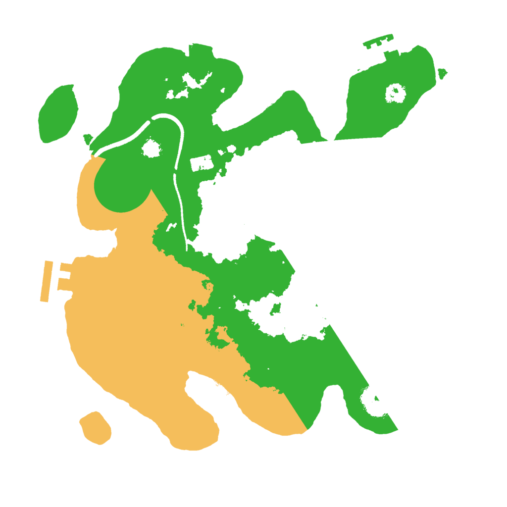 Biome Rust Map: Procedural Map, Size: 2500, Seed: 12332