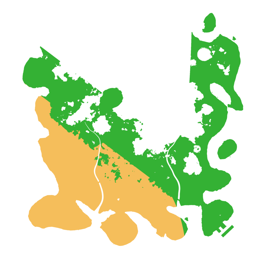 Biome Rust Map: Procedural Map, Size: 3500, Seed: 97894646