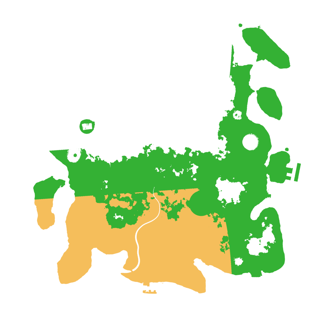 Biome Rust Map: Procedural Map, Size: 3500, Seed: 46021341