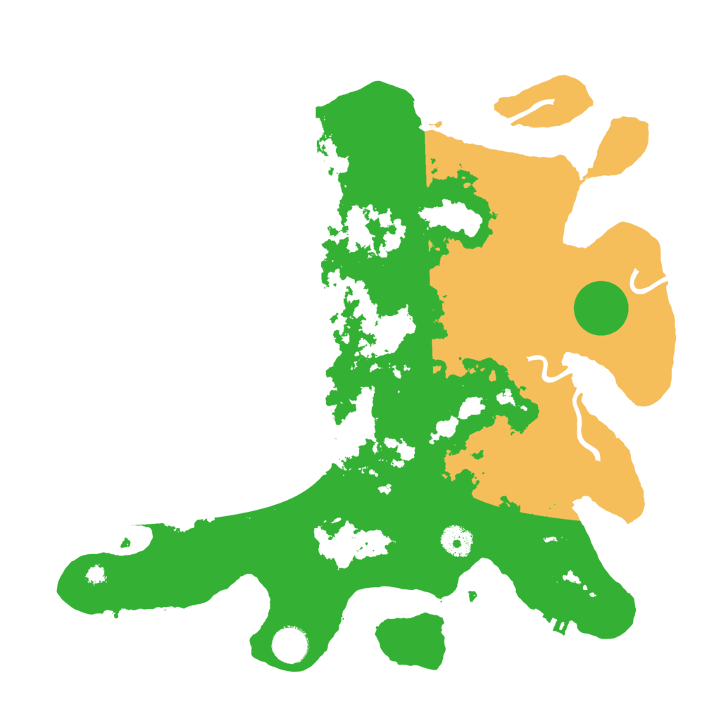 Biome Rust Map: Procedural Map, Size: 3500, Seed: 13175936
