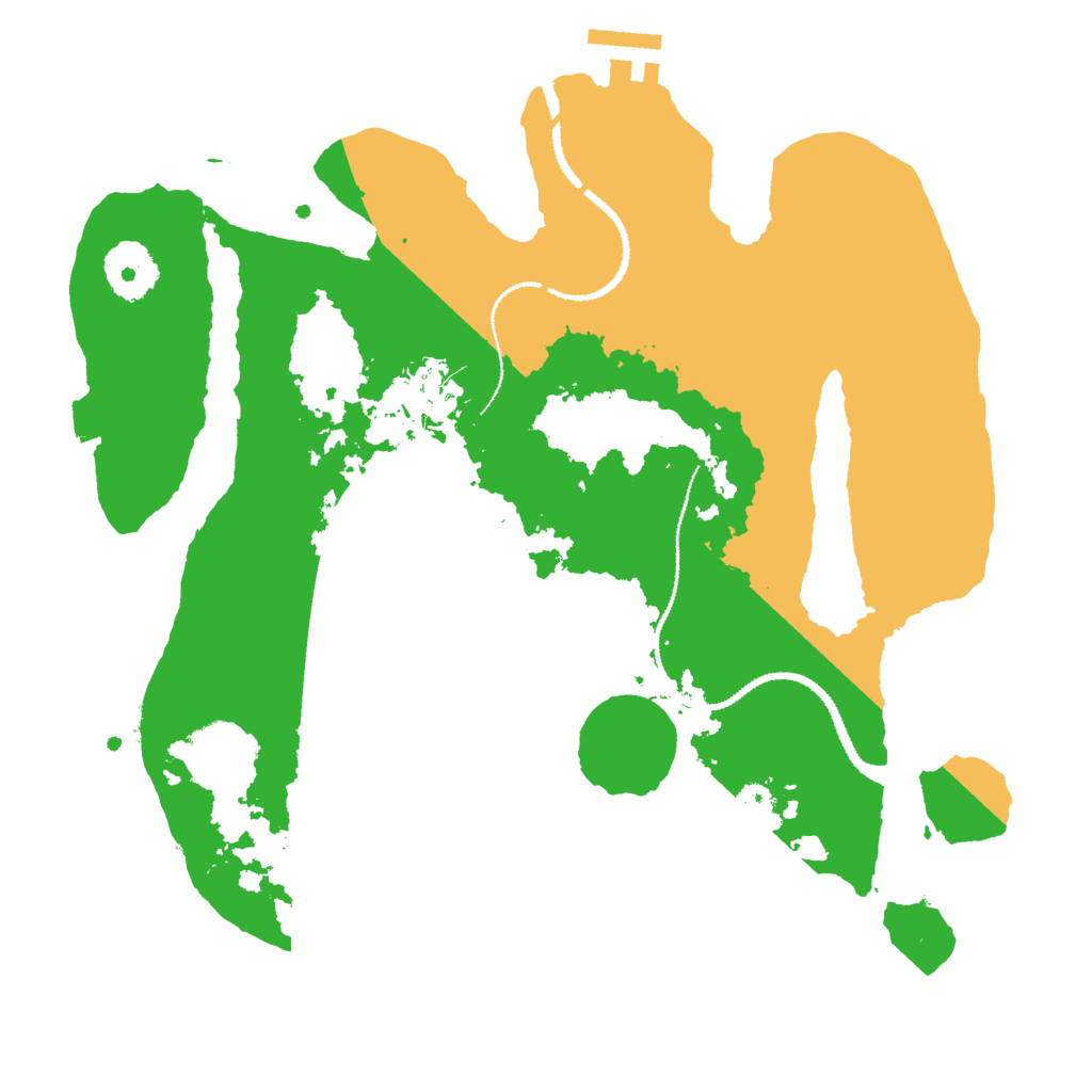 Biome Rust Map: Procedural Map, Size: 3000, Seed: 25647