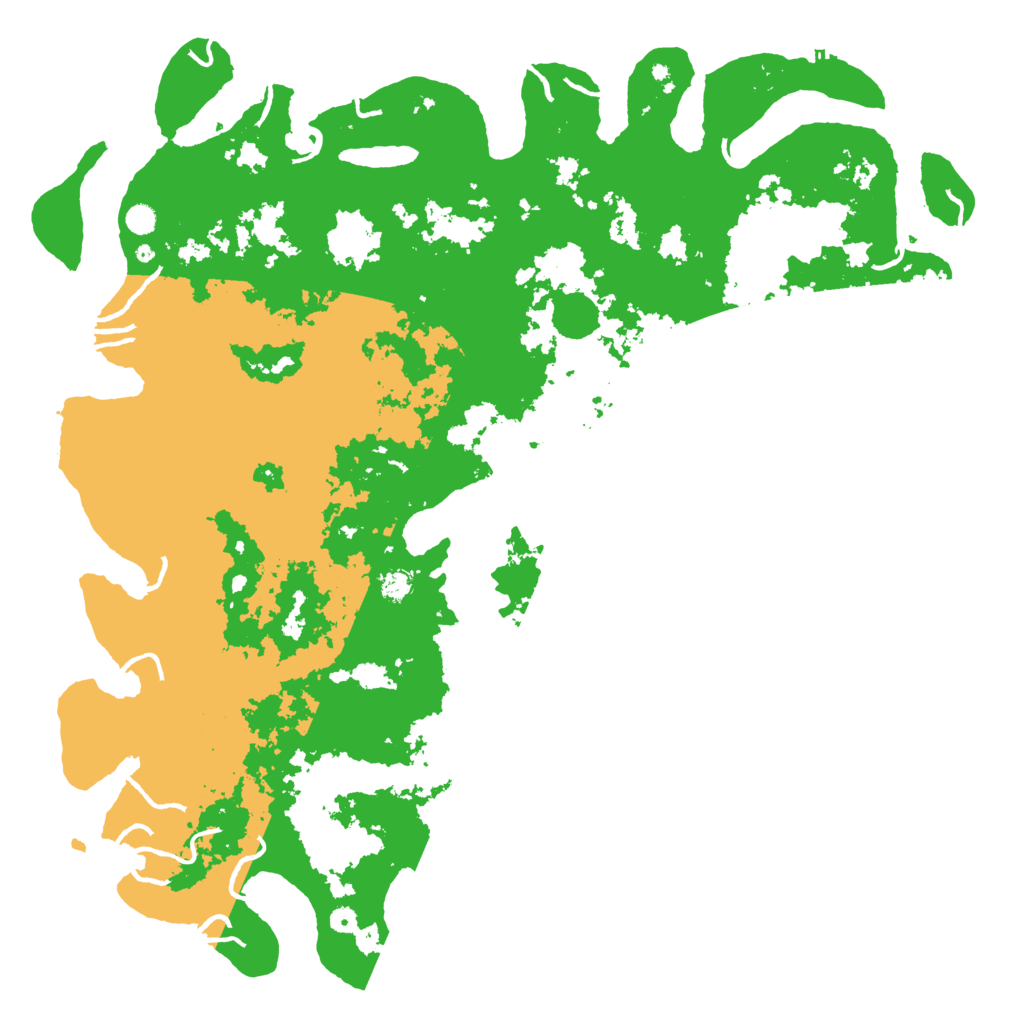 Biome Rust Map: Procedural Map, Size: 6000, Seed: 51515252