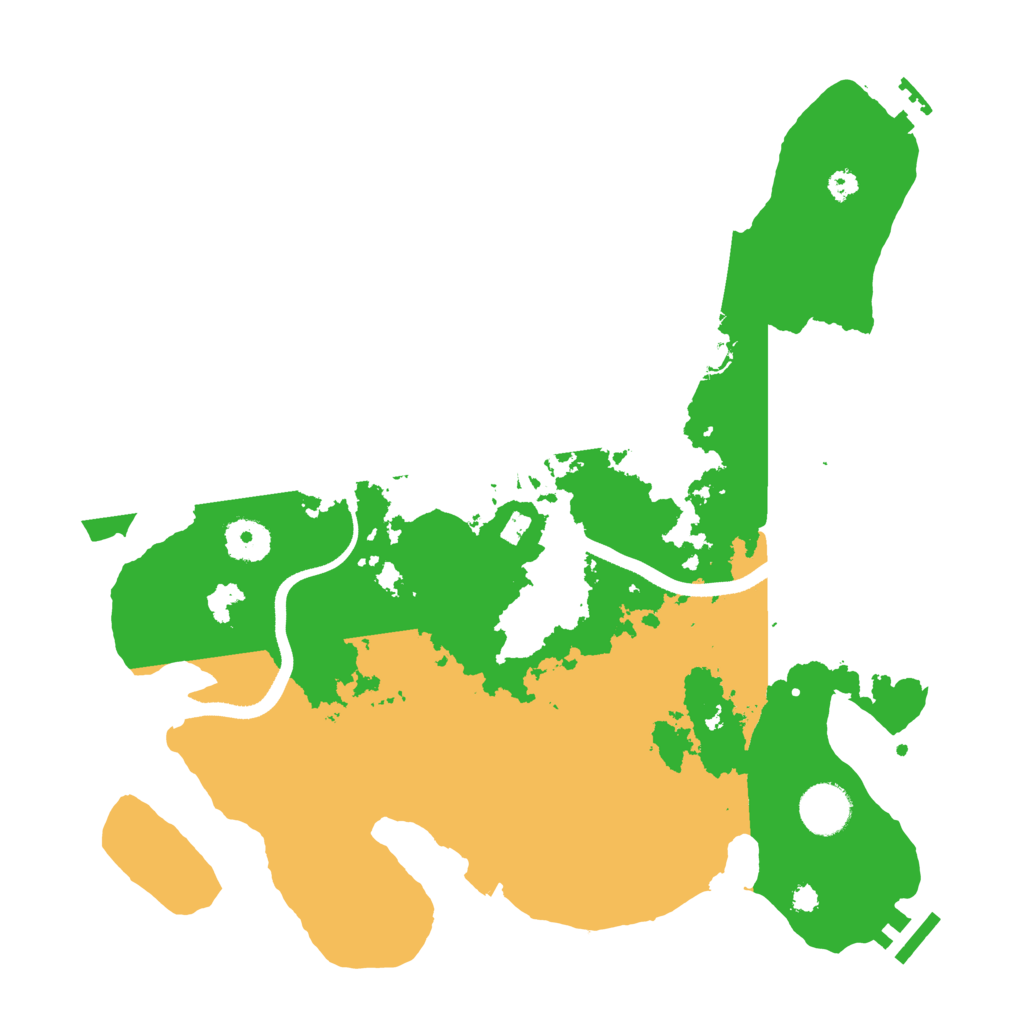Biome Rust Map: Procedural Map, Size: 3500, Seed: 95005541