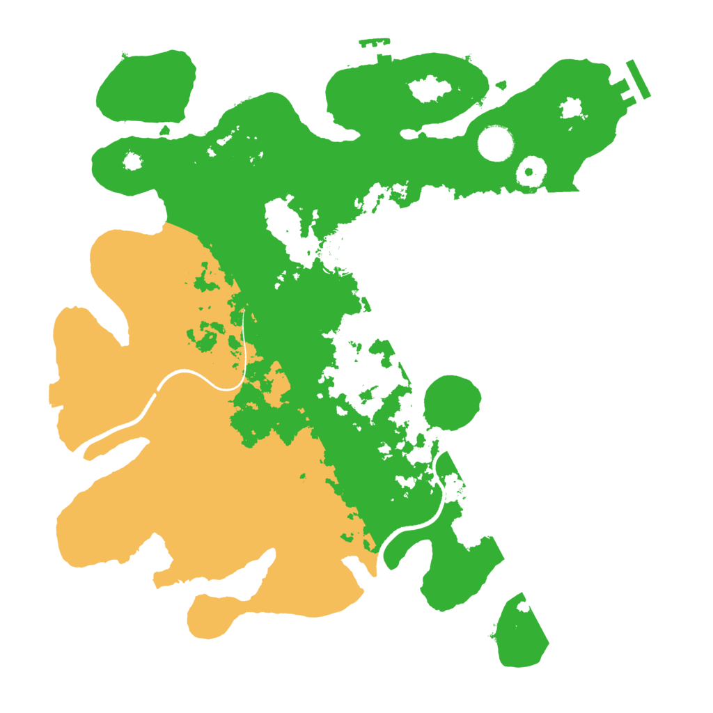 Biome Rust Map: Procedural Map, Size: 3500, Seed: 2071918401