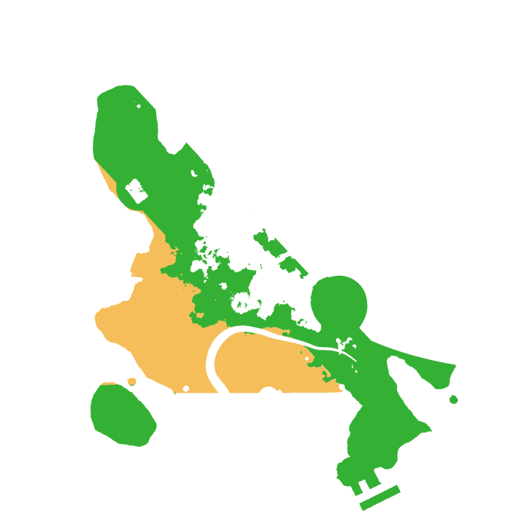 Biome Rust Map: Procedural Map, Size: 2500, Seed: 2046986810