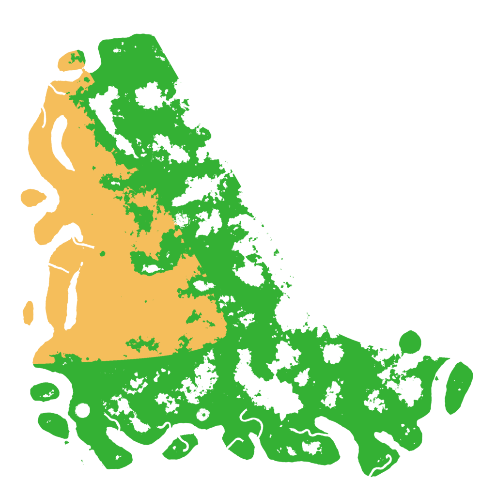 Biome Rust Map: Procedural Map, Size: 6000, Seed: 790197