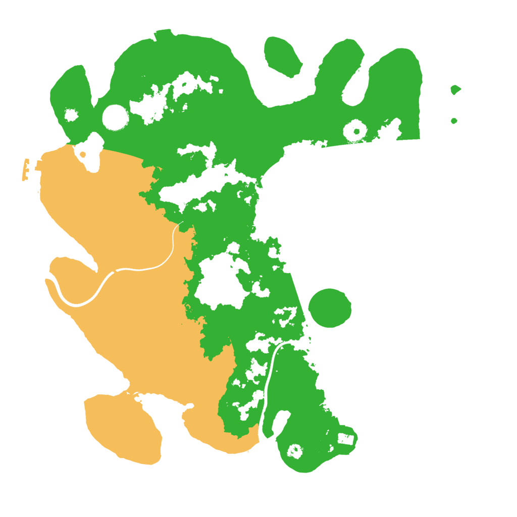 Biome Rust Map: Procedural Map, Size: 3500, Seed: 69295955