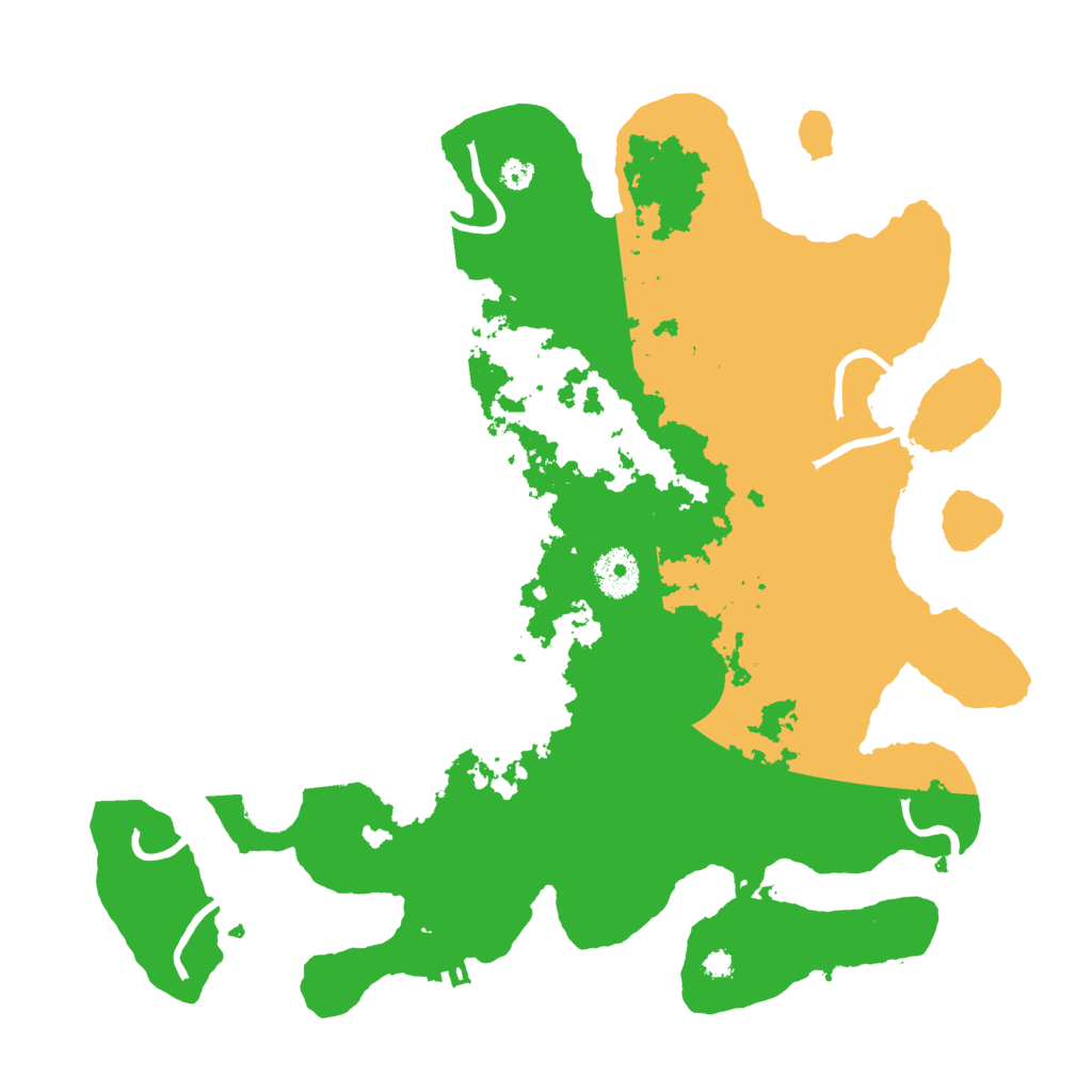 Biome Rust Map: Procedural Map, Size: 3500, Seed: 466886350