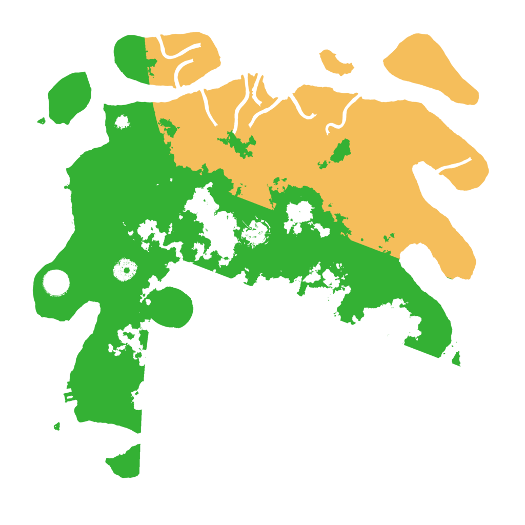 Biome Rust Map: Procedural Map, Size: 3500, Seed: 38534451