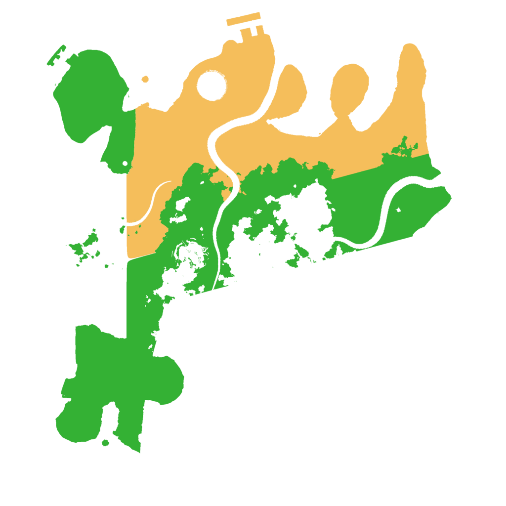 Biome Rust Map: Procedural Map, Size: 3000, Seed: 1313303942