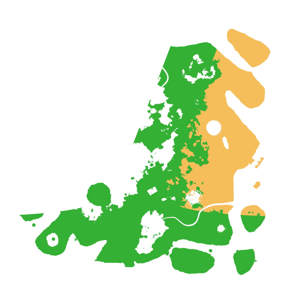 Biome Rust Map: Procedural Map, Size: 3500, Seed: 43931806