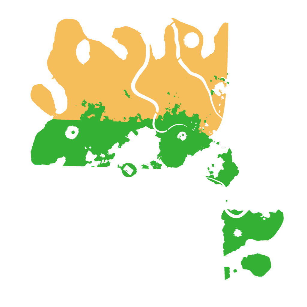 Biome Rust Map: Procedural Map, Size: 3500, Seed: 68462236
