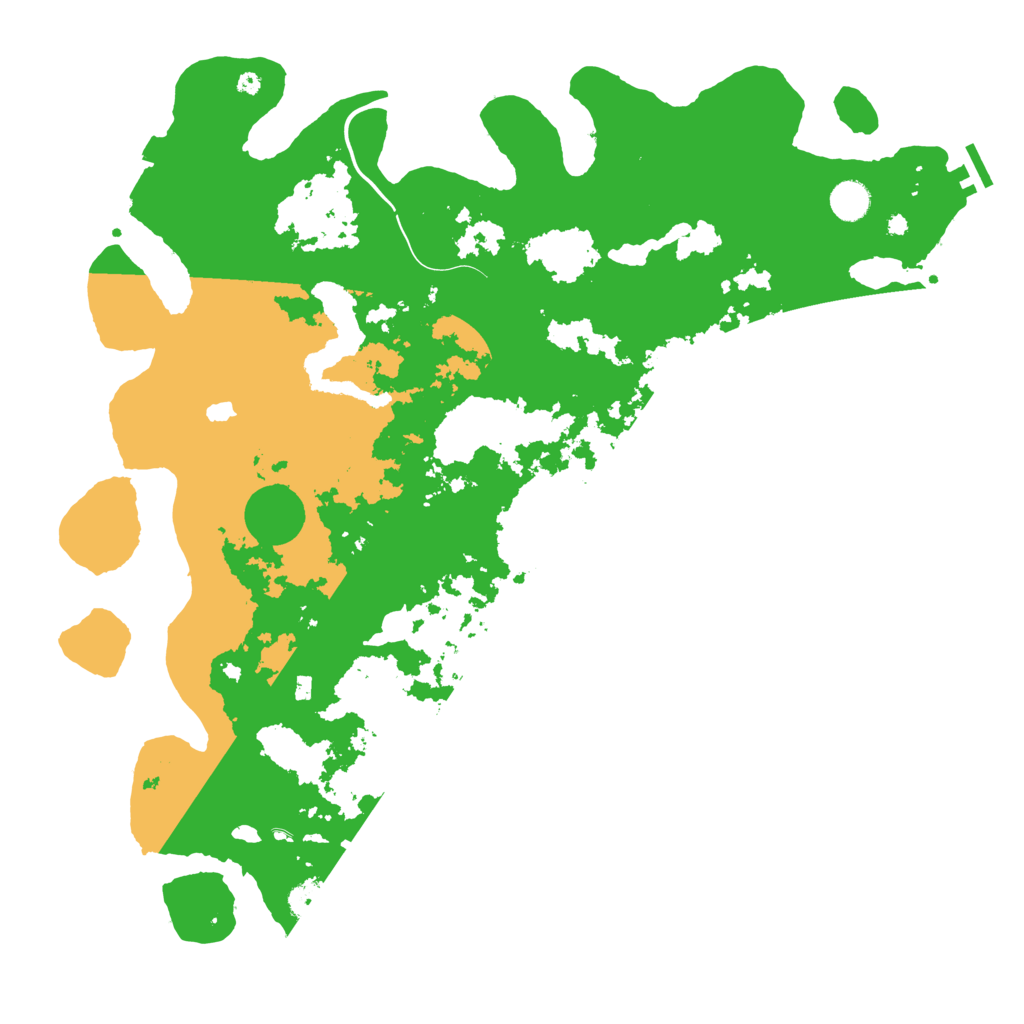 Biome Rust Map: Procedural Map, Size: 4500, Seed: 1205959208