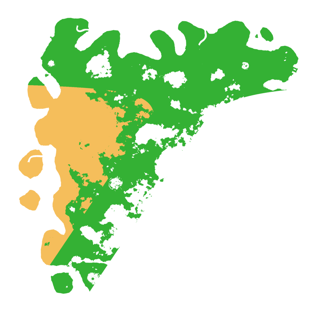 Biome Rust Map: Procedural Map, Size: 4500, Seed: 1205959208