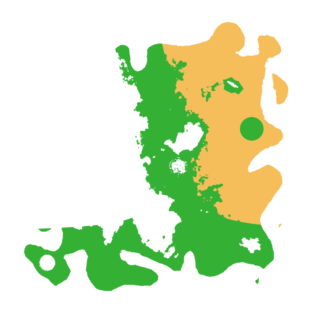 Biome Rust Map: Barren, Size: 3500, Seed: 55421322
