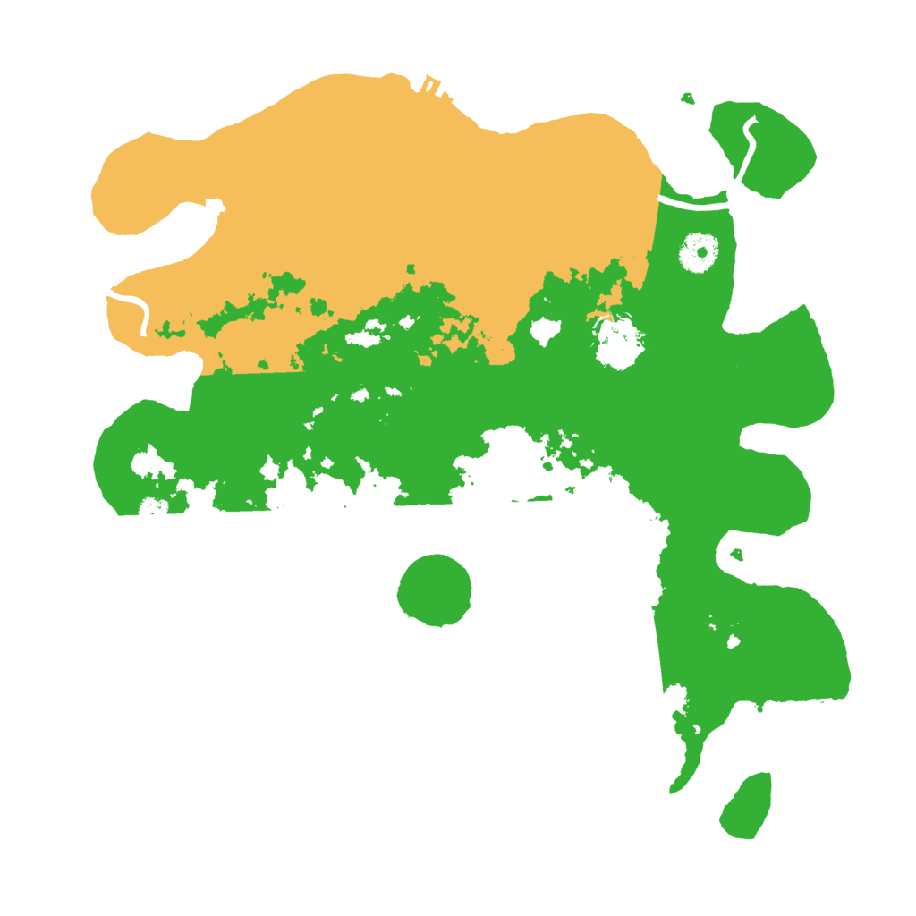 Biome Rust Map: Procedural Map, Size: 3500, Seed: 69059134