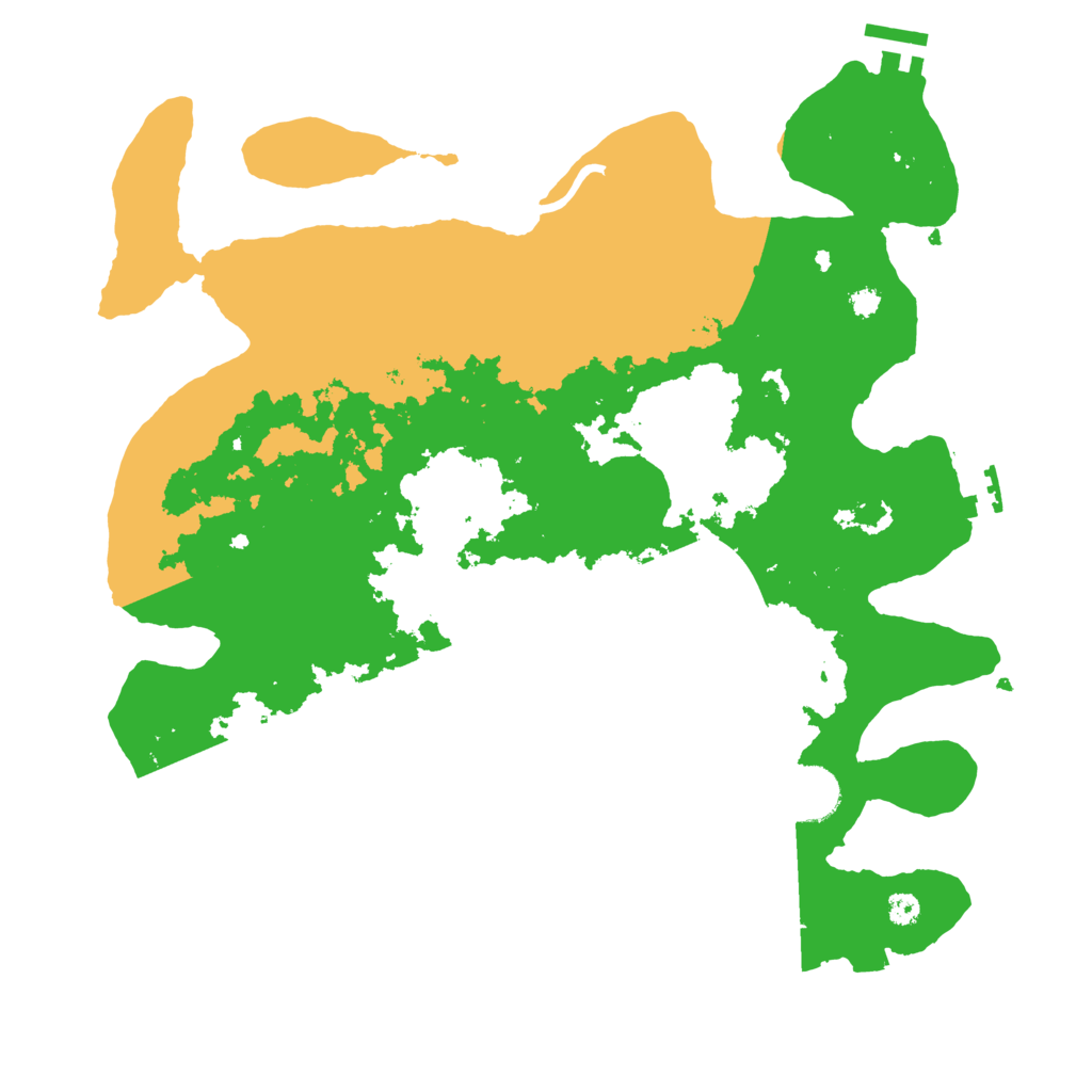 Biome Rust Map: Procedural Map, Size: 3500, Seed: 22999291