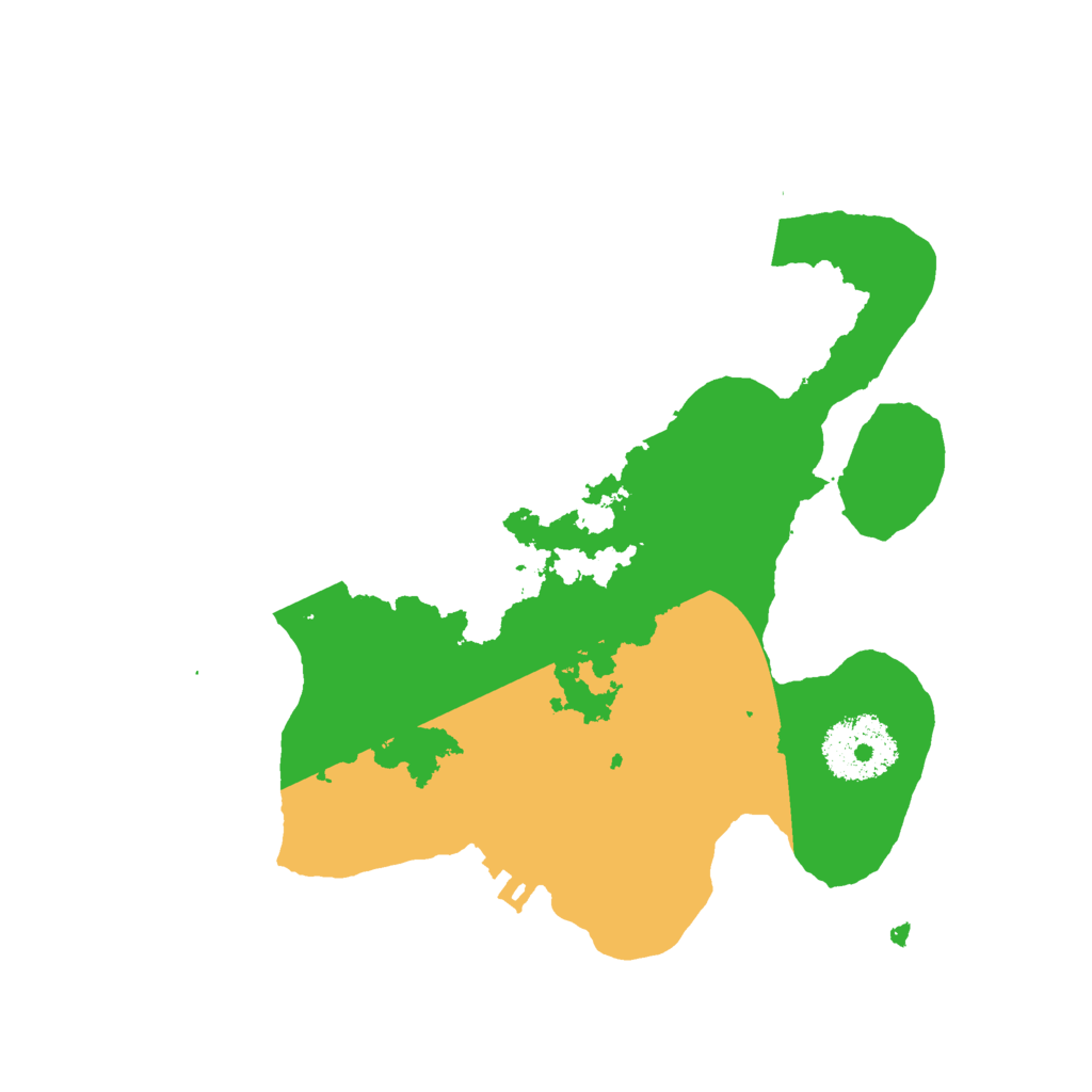 Biome Rust Map: Procedural Map, Size: 2400, Seed: 1112425