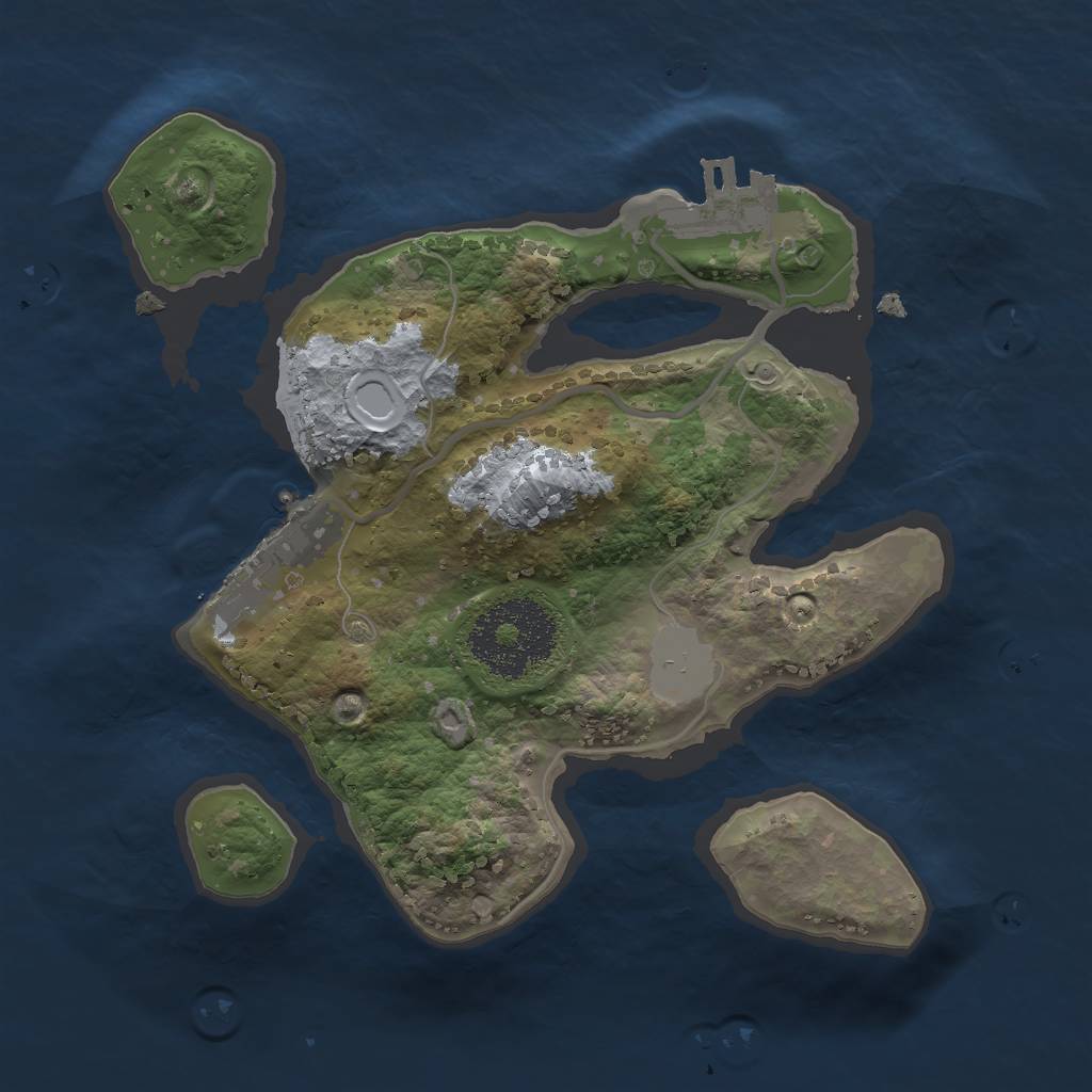 Rust Map: Procedural Map, Size: 2000, Seed: 1168549724, 7 Monuments
