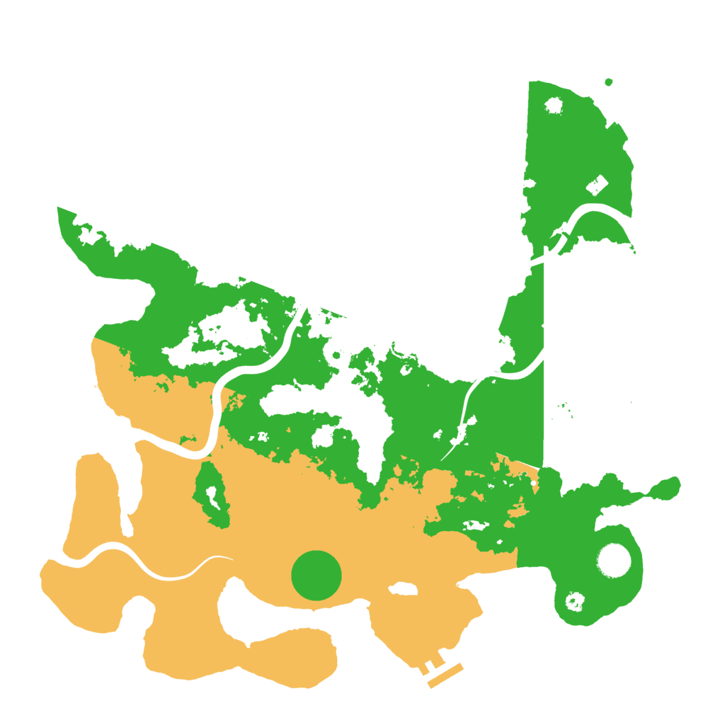 Biome Rust Map: Procedural Map, Size: 3800, Seed: 7045416