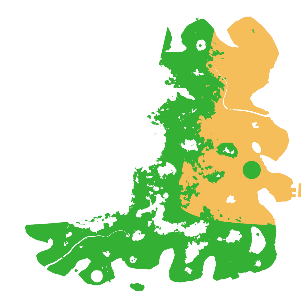 Biome Rust Map: Procedural Map, Size: 4500, Seed: 726191091