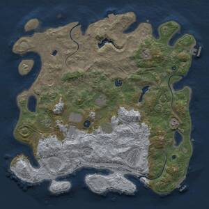 Thumbnail Rust Map: Procedural Map, Size: 4250, Seed: 26, 16 Monuments