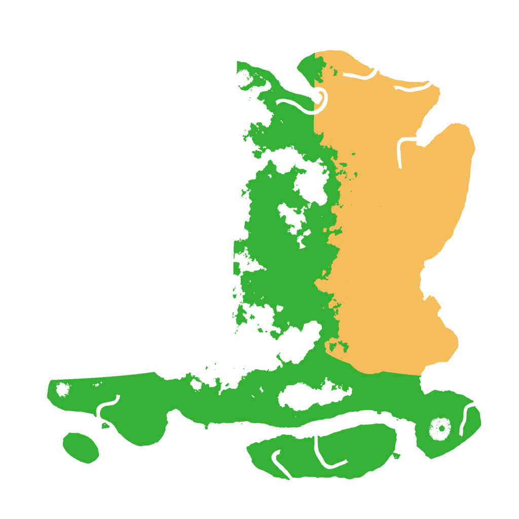 Biome Rust Map: Procedural Map, Size: 3500, Seed: 85750252
