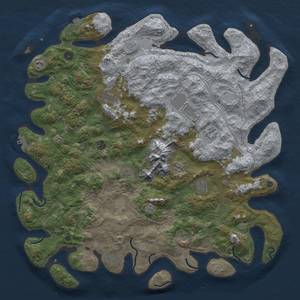 Thumbnail Rust Map: Procedural Map, Size: 5000, Seed: 1865, 18 Monuments