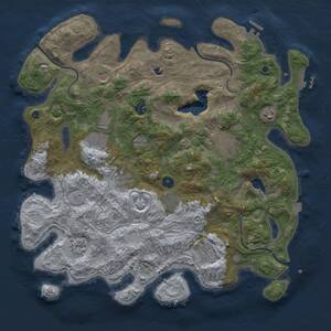 Thumbnail Rust Map: Procedural Map, Size: 4250, Seed: 869586900, 16 Monuments