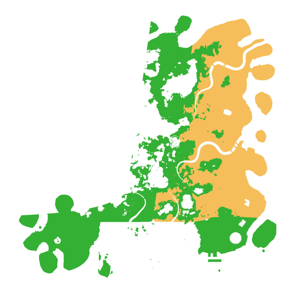 Biome Rust Map: Procedural Map, Size: 4500, Seed: 17654321